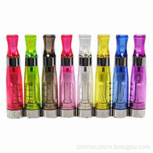 CE4 Cartomizer, with 4-piece Long Wick, Clear Drip Tip from Original Manufacture, CE/RoHS/FCC Mark